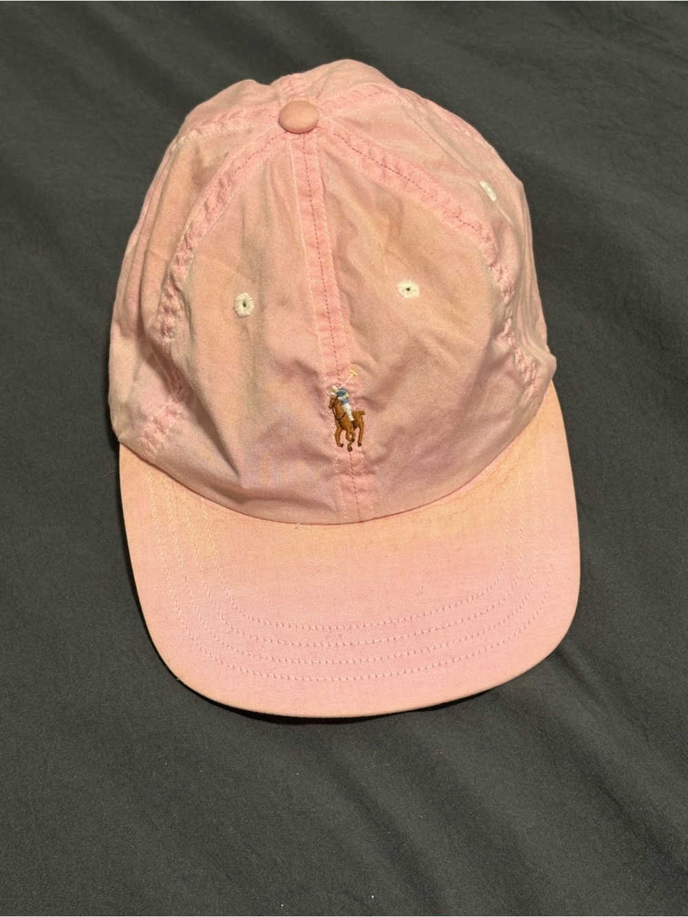 Polo by Ralph Lauren Light Pink Kids Cap with Pony Embroidery
